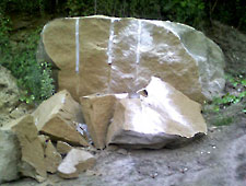 Cracked Boulder after 7 Hours